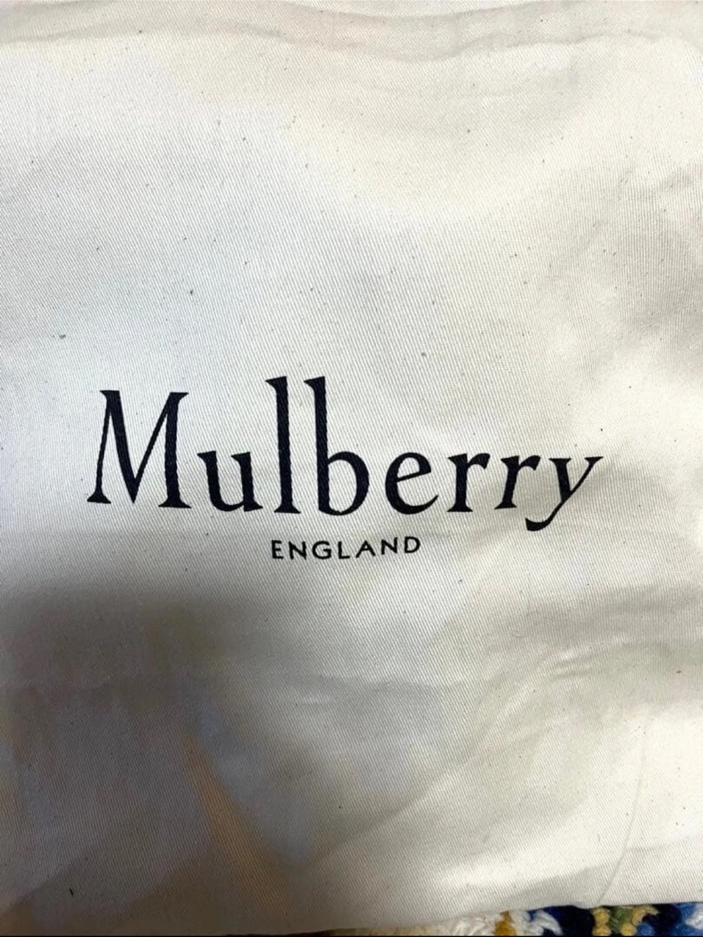 Mulberry Navy Leather Satchel with Brown Strap and Cream Handles - Picture 9 of 12